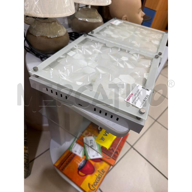 PLAFONIERA QUADRATOA LED GRIGIO | Mercatino dell'Usato Trapani via libica 2