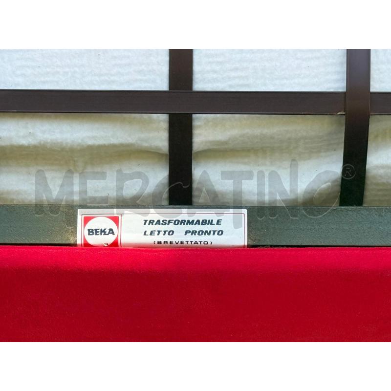 POLTRONA LETTO ROSSO E NEERO SINGOLO | Mercatino dell'Usato Trapani via libica 5