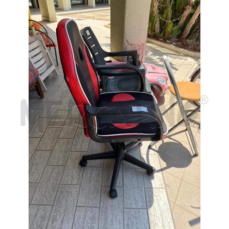 POLTRONA  GAMING ROSSO E NERO | Mercatino dell'Usato Trapani via libica 2
