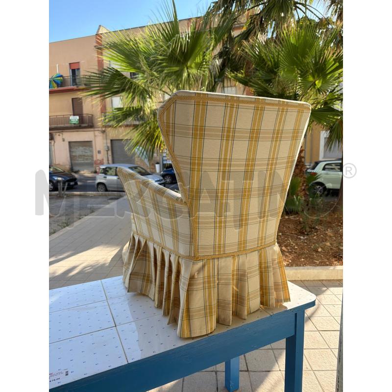 POLTRONCINA TESSUTO GIALLO | Mercatino dell'Usato Trapani via libica 3