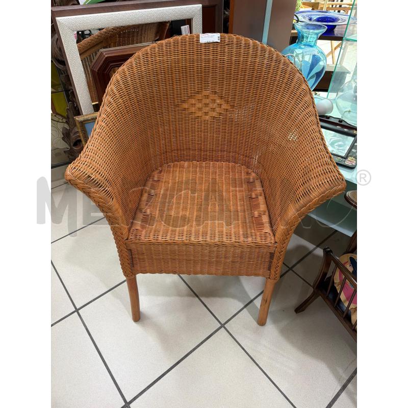 POLTRONCINA VIMINI  | Mercatino dell'Usato Trapani via libica 1