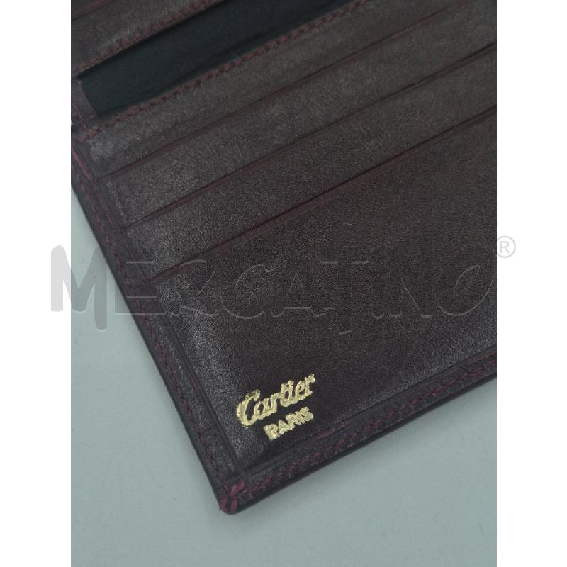 PORTA FOGLIO CARTIER BORDEAUX  | Mercatino dell'Usato Trapani via libica 3