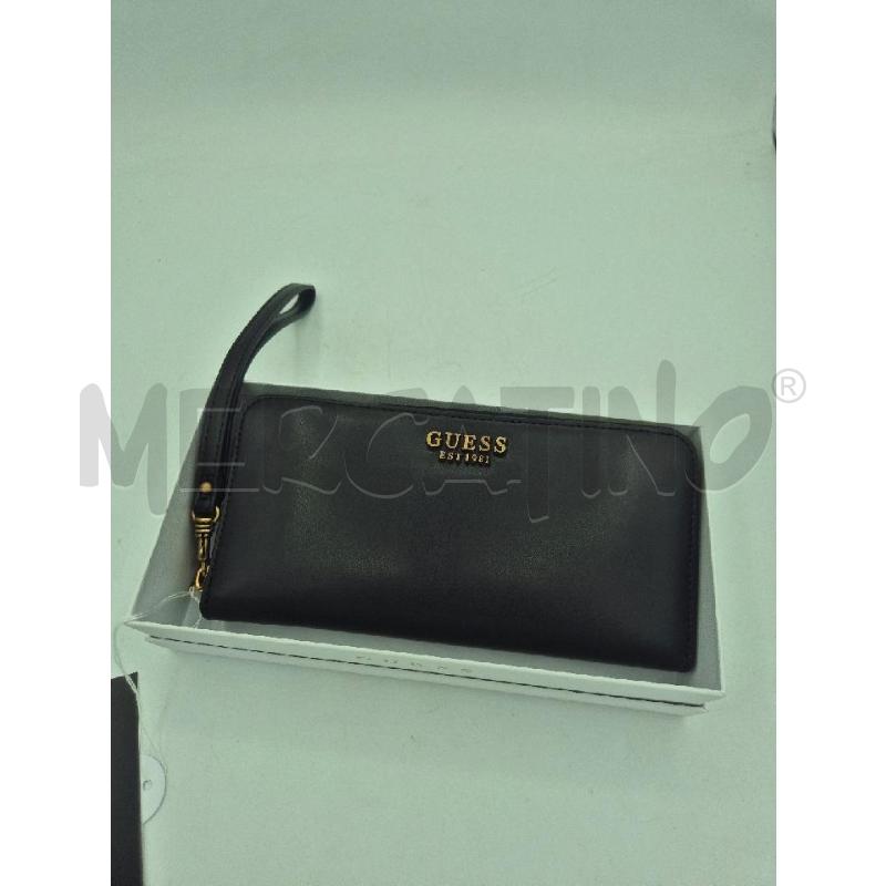 PORTA FOGLIO GUESS NERO  | Mercatino dell'Usato Trapani via libica 1