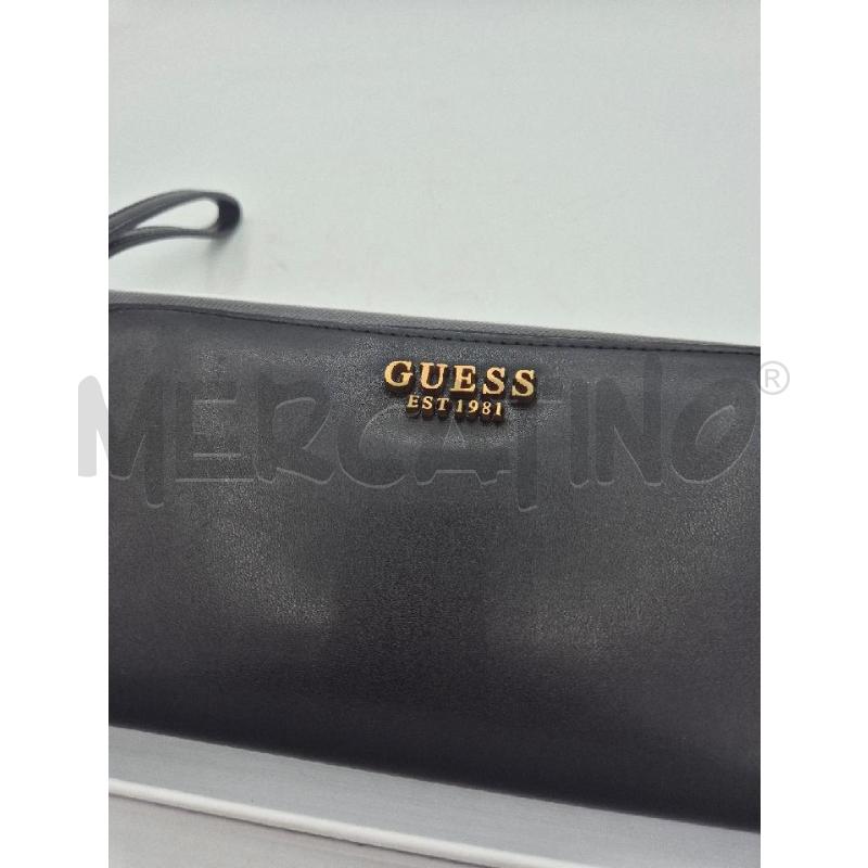 PORTA FOGLIO GUESS NERO  | Mercatino dell'Usato Trapani via libica 2