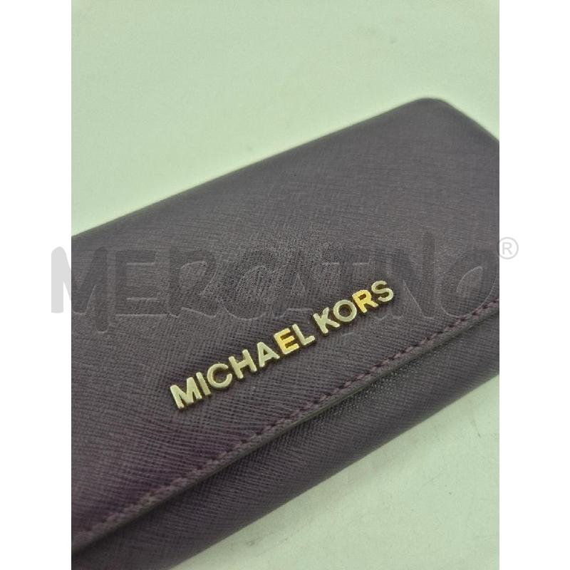 PORTA FOGLIO MICHAEL KORS VIOLA  | Mercatino dell'Usato Trapani via libica 2