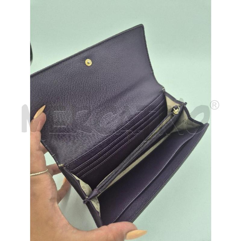 PORTA FOGLIO MICHAEL KORS VIOLA  | Mercatino dell'Usato Trapani via libica 3