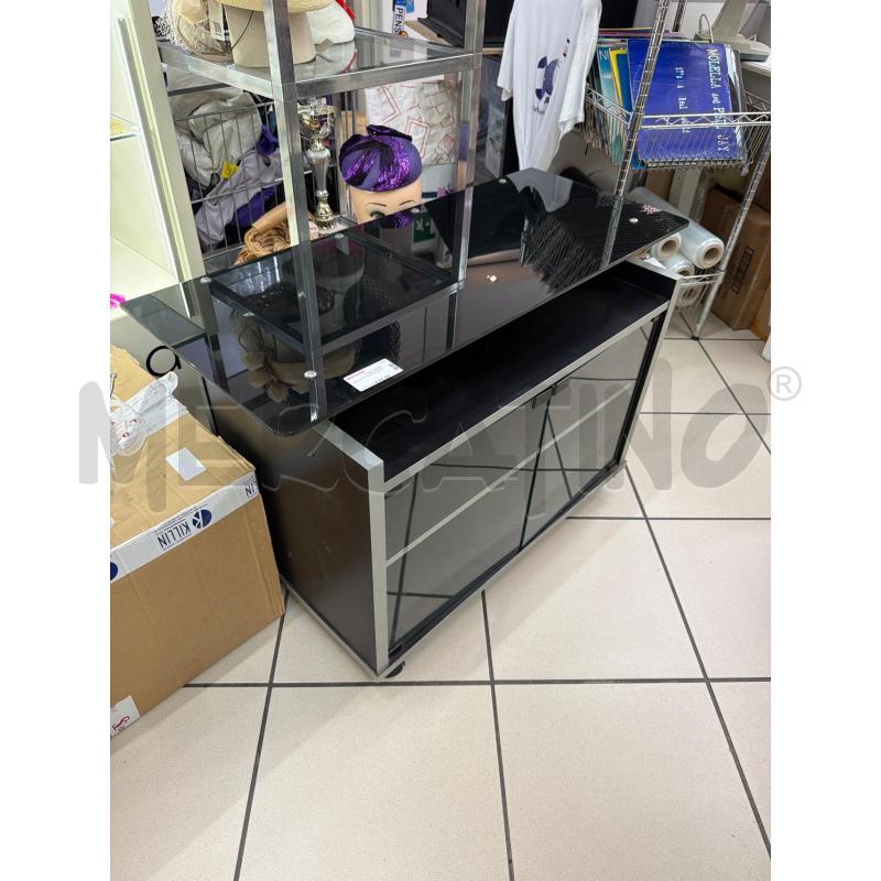 PORTA TV 2 ANTE NERO  | Mercatino dell'Usato Trapani via libica 1