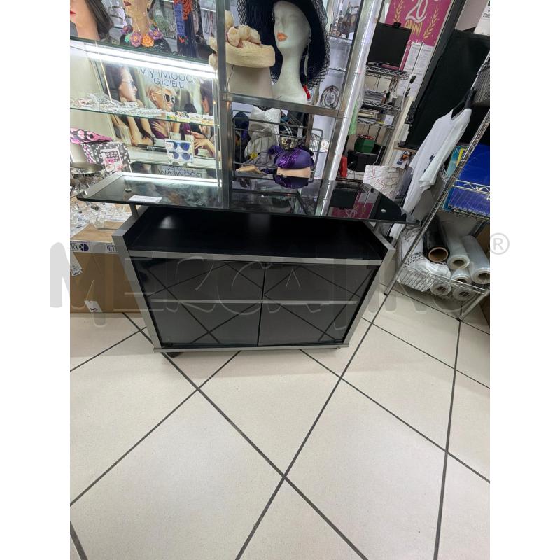 PORTA TV 2 ANTE NERO  | Mercatino dell'Usato Trapani via libica 3