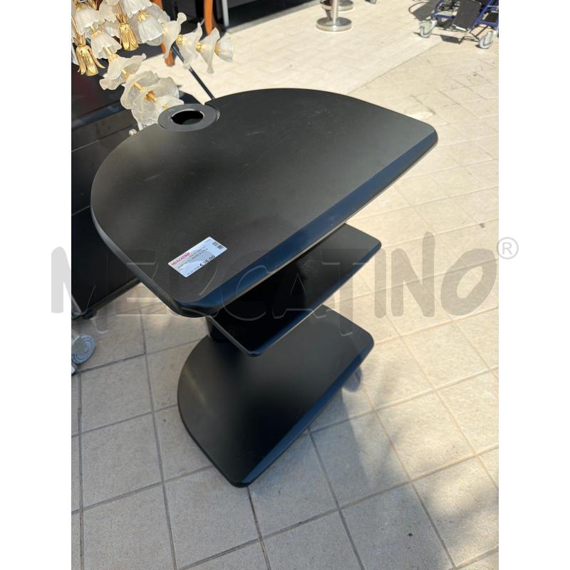 PORTA TV NERO A 3 PIANI | Mercatino dell'Usato Trapani via libica 2