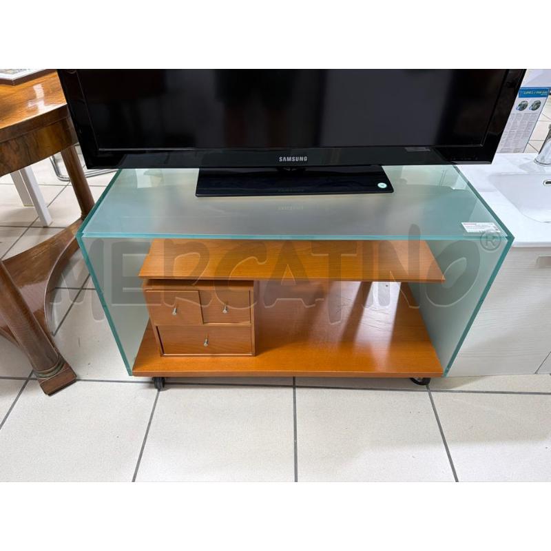 PORTA TV RIMADESIO CRISTALLO E CASSETTI  | Mercatino dell'Usato Trapani via libica 3