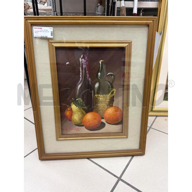 QUADRO BOTTIGLIA E ARANCIO | Mercatino dell'Usato Trapani via libica 1