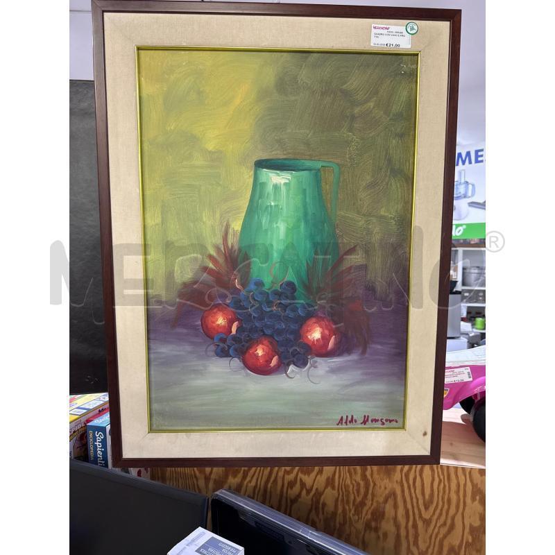 QUADRO CON VASO E FRUTTA | Mercatino dell'Usato Trapani via libica 1