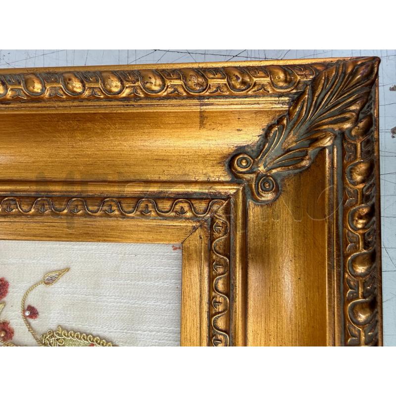 QUADRO CORALLO CORNICE DORATA | Mercatino dell'Usato Trapani via libica 2