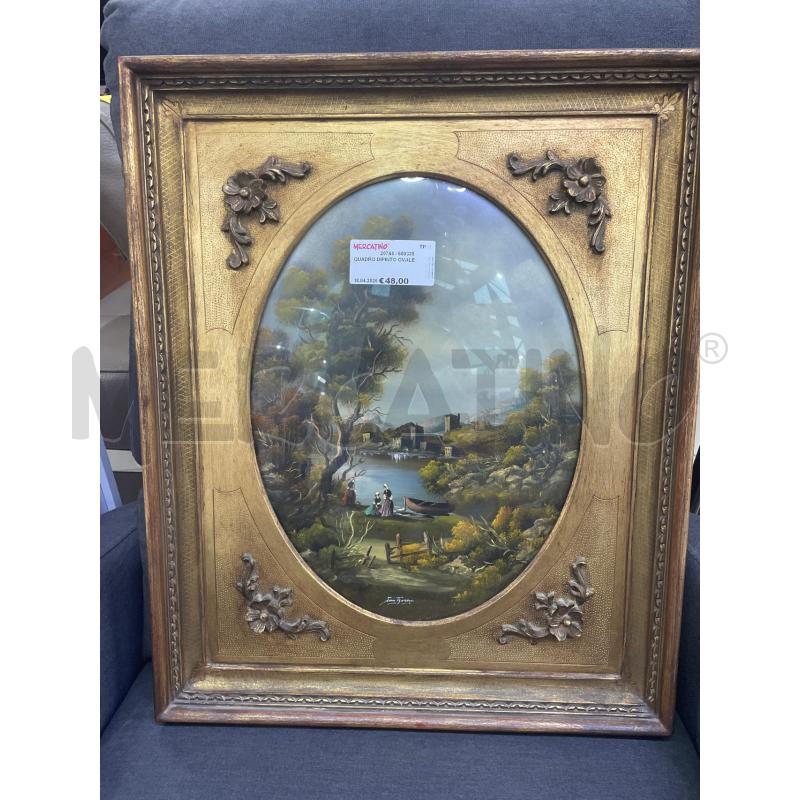 QUADRO DIPINTO OVALE | Mercatino dell'Usato Trapani via libica 1