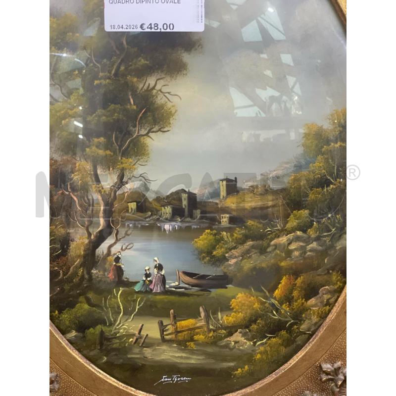 QUADRO DIPINTO OVALE | Mercatino dell'Usato Trapani via libica 2