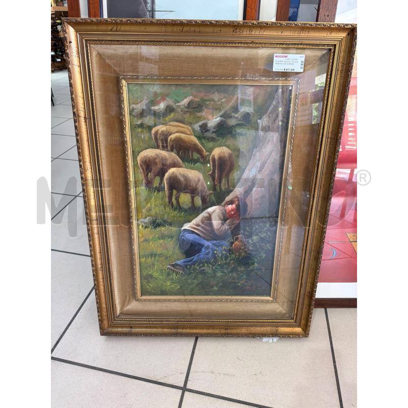 QUADRO FIORI ARANCIONE SFOCATO | Mercatino dell'Usato Trapani via libica 1