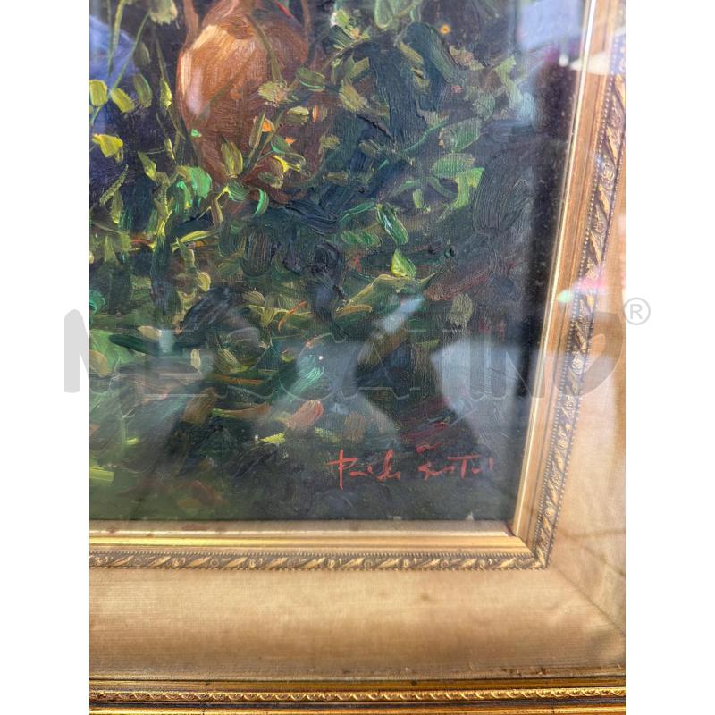 QUADRO FIORI ARANCIONE SFOCATO | Mercatino dell'Usato Trapani via libica 2