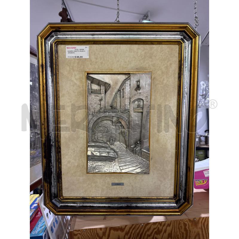QUADRO GHETTO RILIEVO ARGENTO  | Mercatino dell'Usato Trapani via libica 1