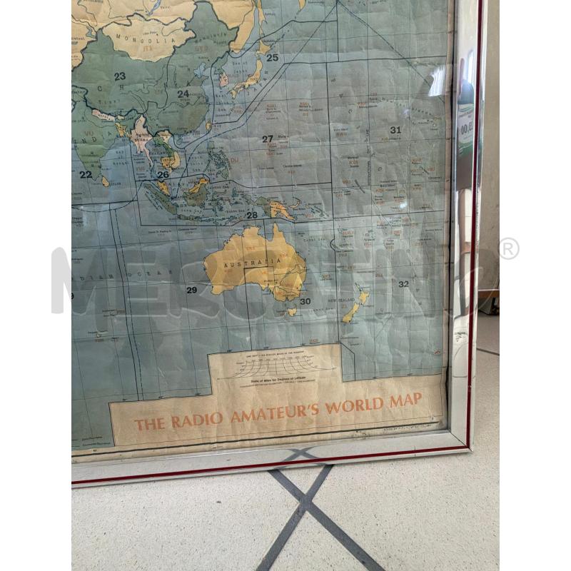 QUADRO MAPPA RADIO AMATORI | Mercatino dell'Usato Trapani via libica 2