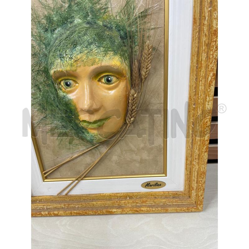 QUADRO MASCHERA CARNEVALE RILIEVO | Mercatino dell'Usato Trapani via libica 3