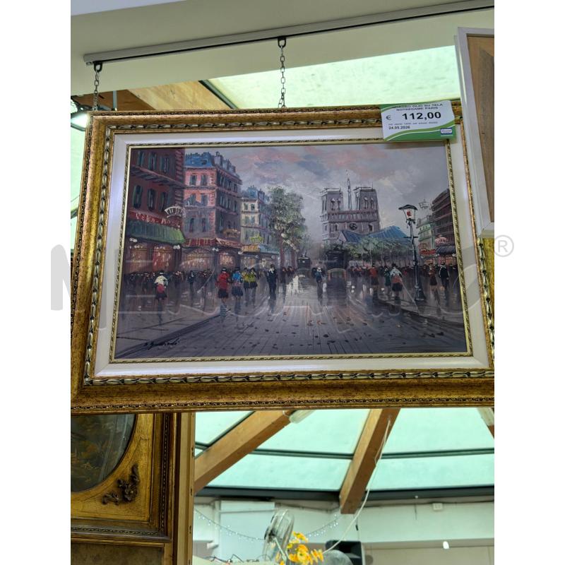 QUADRO OLIO SU TELA NOTREDAME PARIS | Mercatino dell'Usato Trapani via libica 2