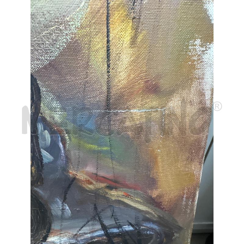 QUADRO OLIO SU TELA RICCI CARLO OMAGGIO AD AMSTRONG | Mercatino dell'Usato Trapani via libica 3