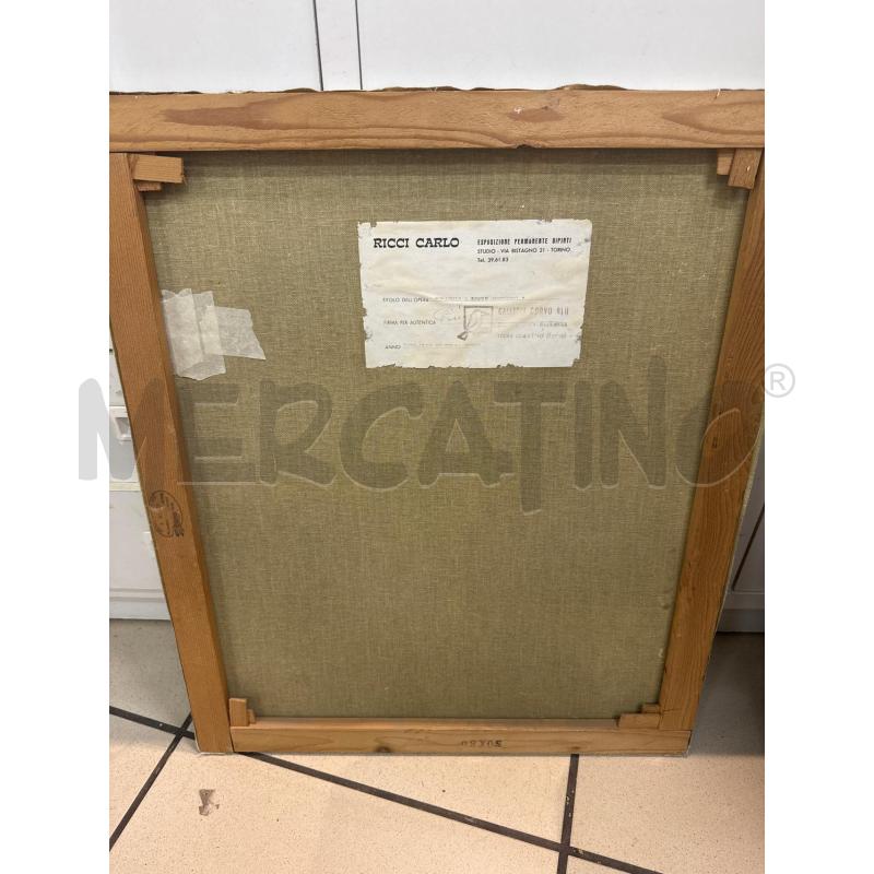 QUADRO OLIO SU TELA RICCI CARLO OMAGGIO AD AMSTRONG | Mercatino dell'Usato Trapani via libica 5