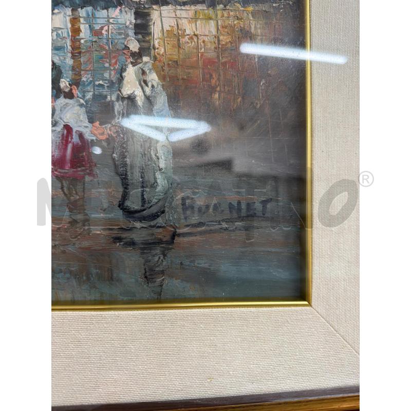 QUADRO PARIGI CORNICE DORATA | Mercatino dell'Usato Trapani via libica 2
