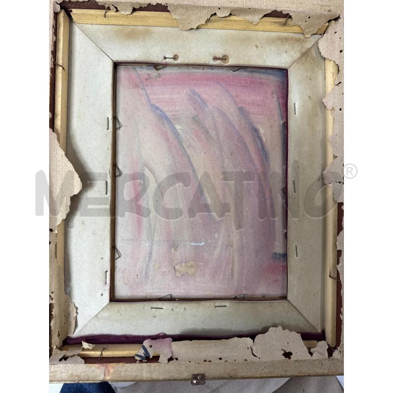 QUADRO PITTURA DI D SALVATORE CORNICE DORATA  | Mercatino dell'Usato Trapani via libica 3