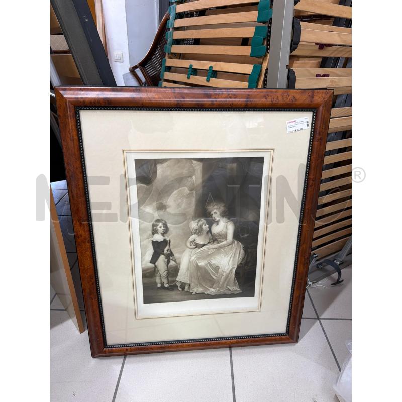 QUADRO STAMPA DONNA CON BAMBINI | Mercatino dell'Usato Trapani via libica 1