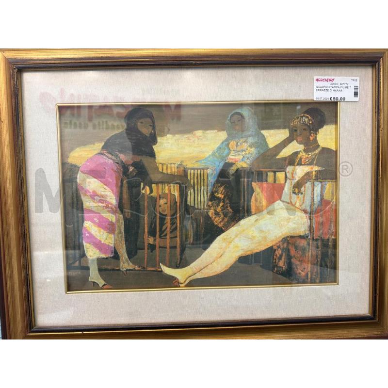 QUADRO STAMPA FIUME TERRAZZE DI HARAR | Mercatino dell'Usato Trapani via libica 1