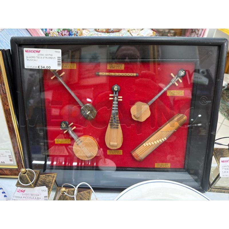 QUADRO TECA STRUMENTI MUSICALI | Mercatino dell'Usato Trapani via libica 1