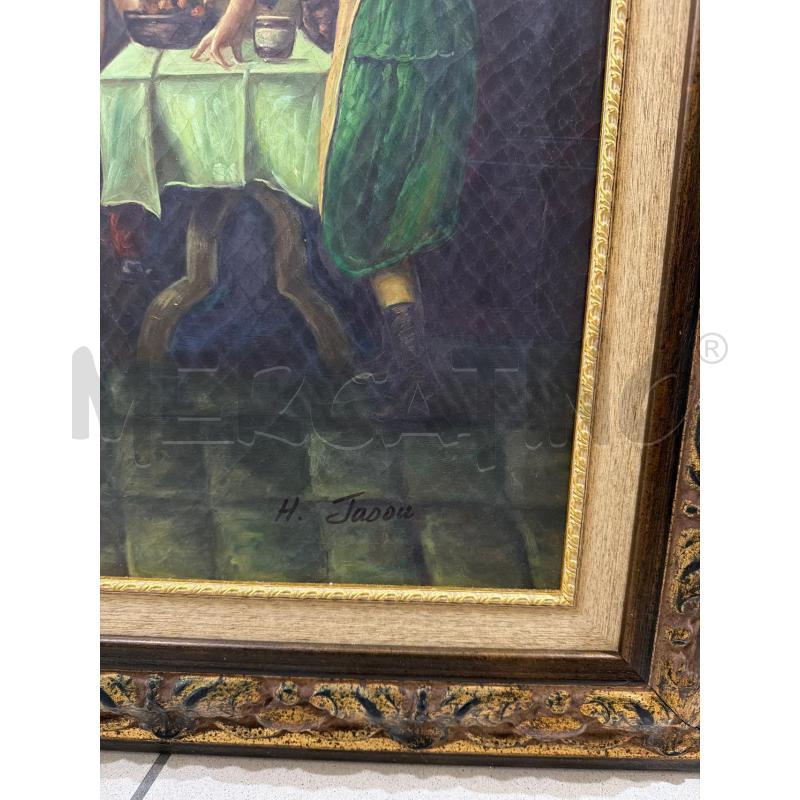QUADRO TELA CENA IN FAMIGLIA  | Mercatino dell'Usato Trapani via libica 2