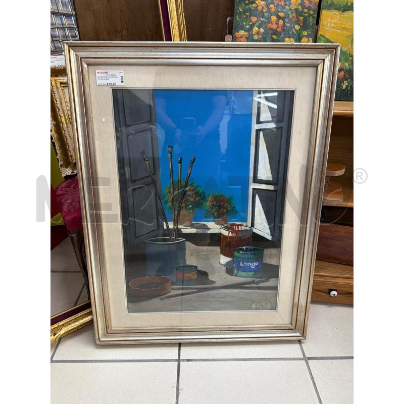 QUADRO TELA FINESTRA SU CIELO BLU | Mercatino dell'Usato Trapani via libica 1