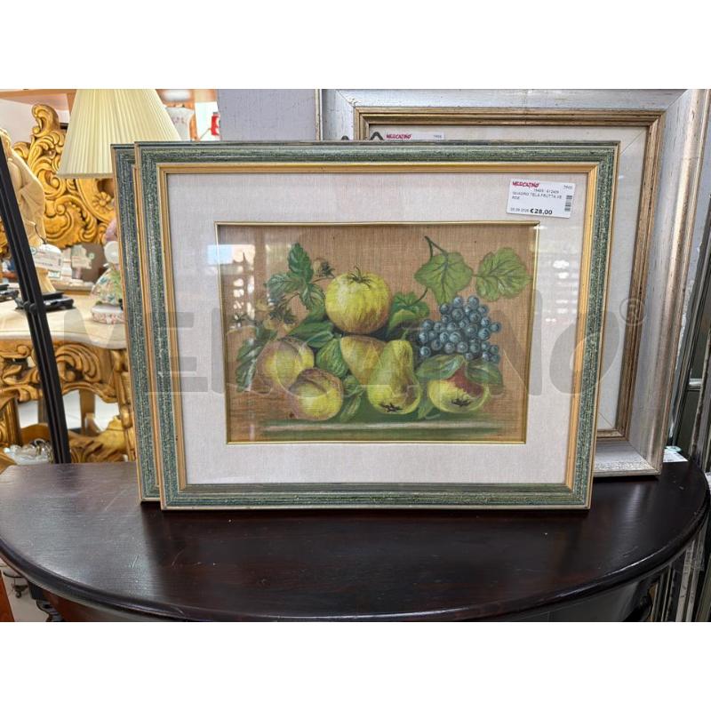 QUADRO TELA FRUTTA VERDE | Mercatino dell'Usato Trapani via libica 1