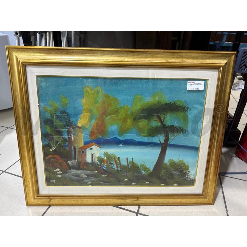 QUADRO TELA PAESAGGIO MARE  | Mercatino dell'Usato Trapani via libica 1
