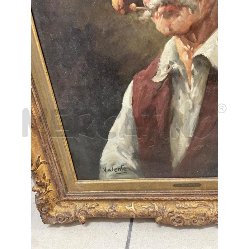 QUADRO TELA UOMO CON PIPA  | Mercatino dell'Usato Trapani via libica 3