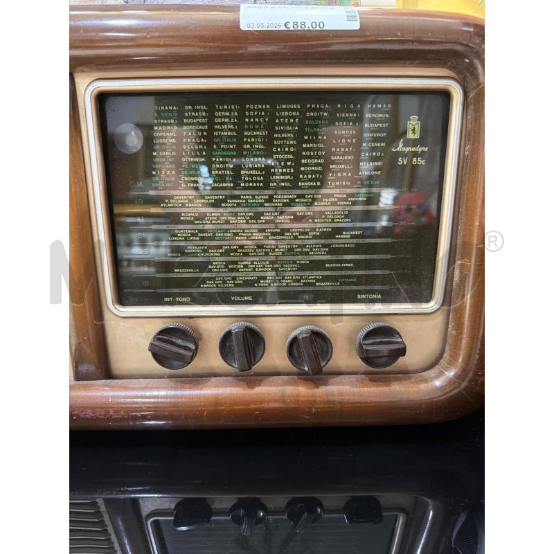 RADIO A VALVOLE EPOCA  | Mercatino dell'Usato Trapani via libica 2