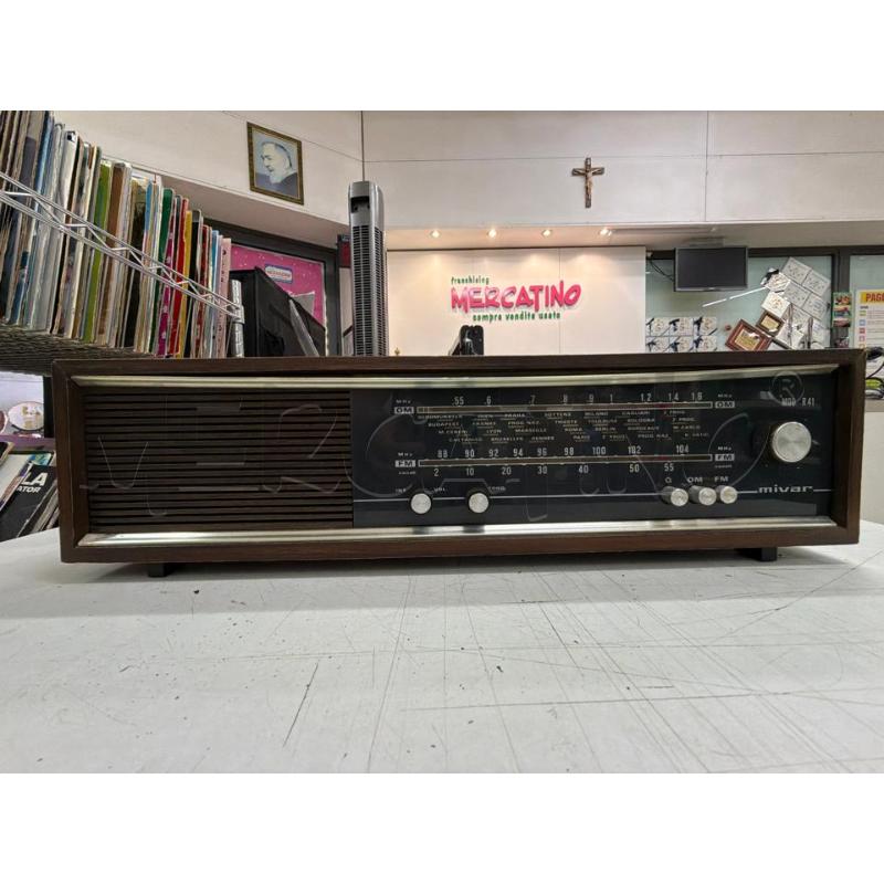 RADIO MIVAR MARRONE STRISCIA METALLO | Mercatino dell'Usato Trapani via libica 1