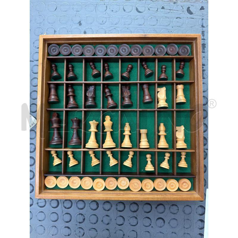 SCACCHIERA LEGNO GIALLO E MARRO' | Mercatino dell'Usato Trapani via libica 1