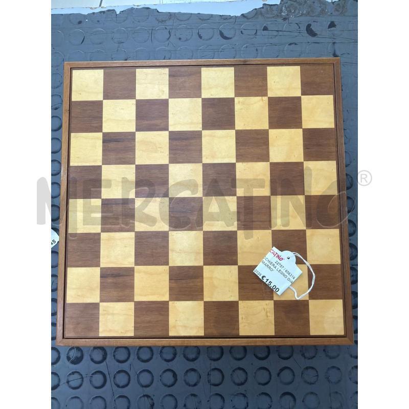 SCACCHIERA LEGNO GIALLO E MARRO' | Mercatino dell'Usato Trapani via libica 2