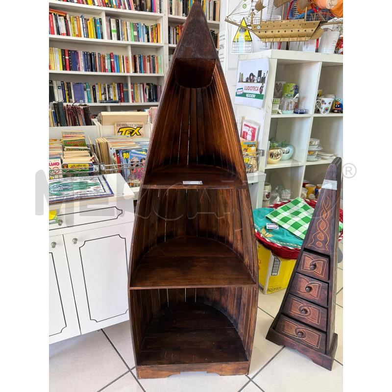 SCAFFALE FORMA BARCA LEGNO  | Mercatino dell'Usato Trapani via libica 1