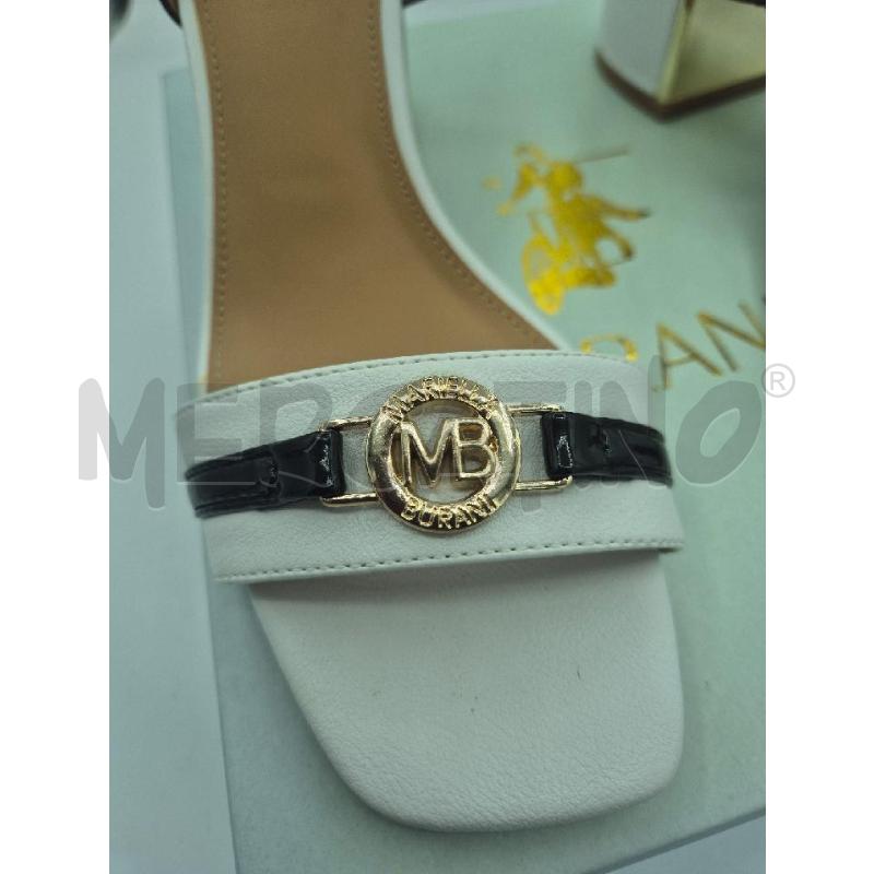 SCARPE DONNA BURANI BIANCHE FASCIA NERA  | Mercatino dell'Usato Trapani via libica 4