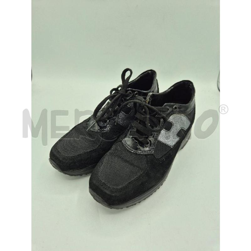 SCARPE DONNA HOGAN NERE SCAMOSCIATE E STRASS  | Mercatino dell'Usato Trapani via libica 1