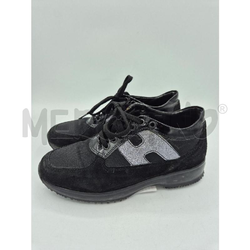 SCARPE DONNA HOGAN NERE SCAMOSCIATE E STRASS  | Mercatino dell'Usato Trapani via libica 2