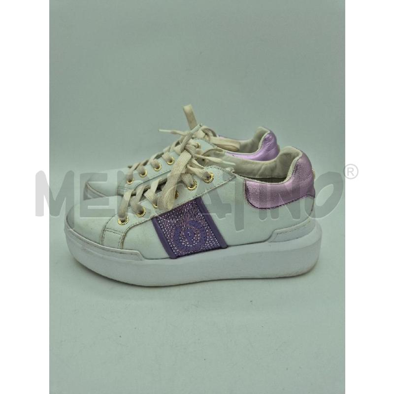 SCARPE DONNA POLLINI BIANCHE STRASS  | Mercatino dell'Usato Trapani via libica 1