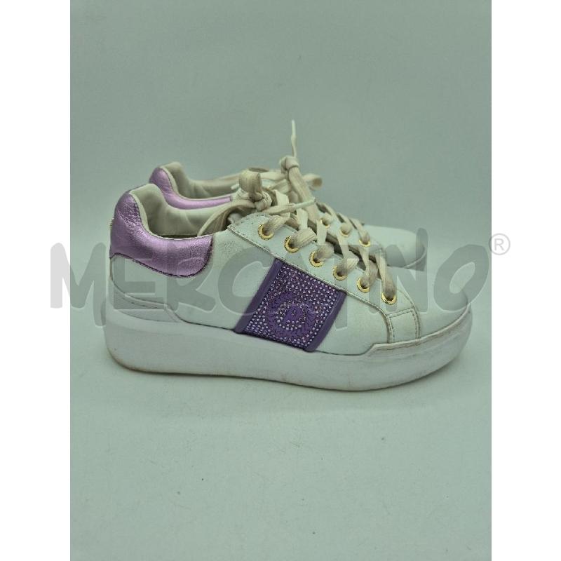 SCARPE DONNA POLLINI BIANCHE STRASS  | Mercatino dell'Usato Trapani via libica 3