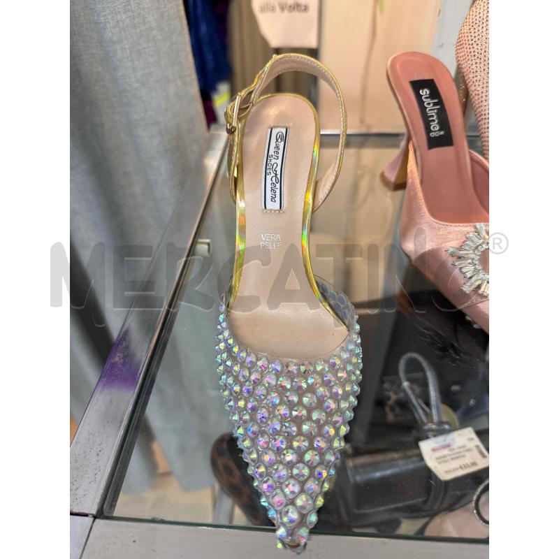 SCARPE DONNA QUEEN  BORCHIETTE CANGIANTI  | Mercatino dell'Usato Trapani via libica 3