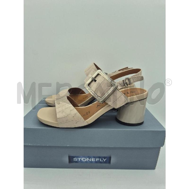 SCARPE DONNA STONEFLY MARTELLATI GRIGIO CHIARO  | Mercatino dell'Usato Trapani via libica 1