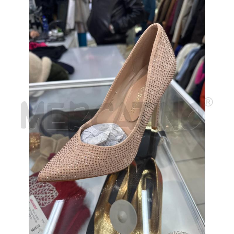 SCARPE DONNA SUI TETTI DI PARIGI NUDE CON STRASS  | Mercatino dell'Usato Trapani via libica 1